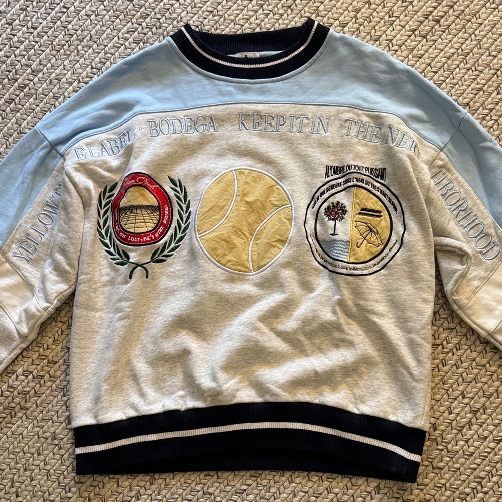 Yellow The Label Sweatshirt Size Large